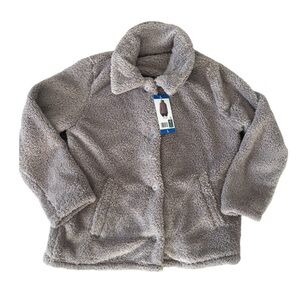 32 Degrees Women's Gray Fleece Cardigan